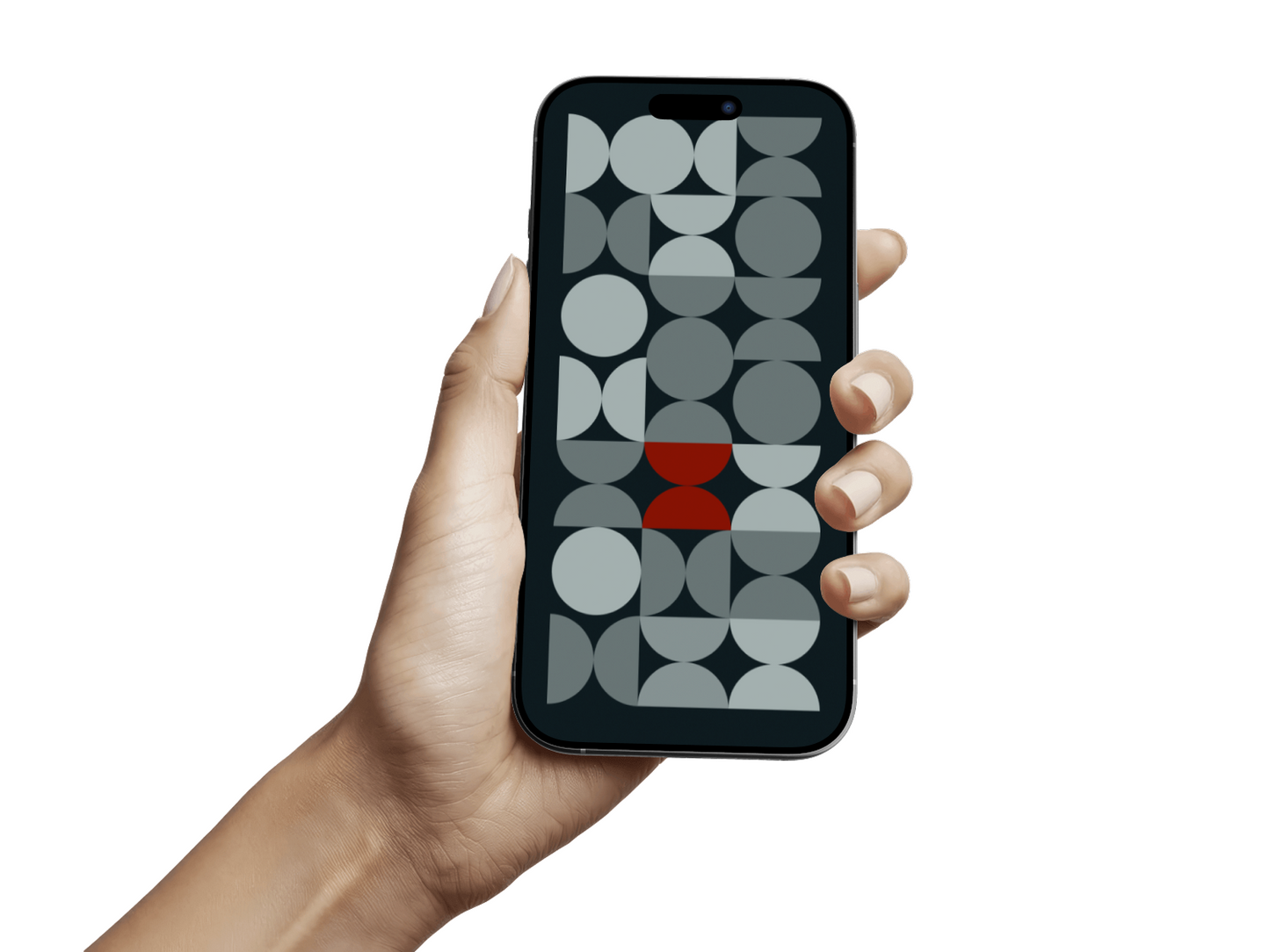 Dark Bauhaus | Minimalist iPhone Wallpaper Set of 3 (G-038)