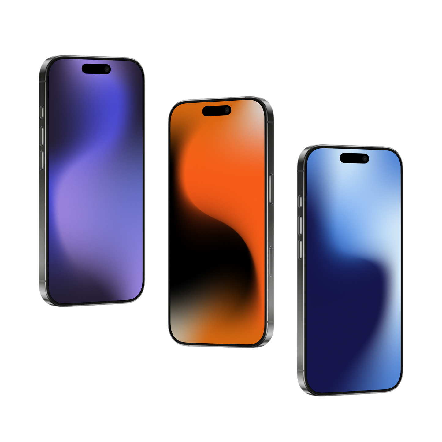 Lava Drift | Vibrant iPhone Wallpaper Set of 3 (G-040)