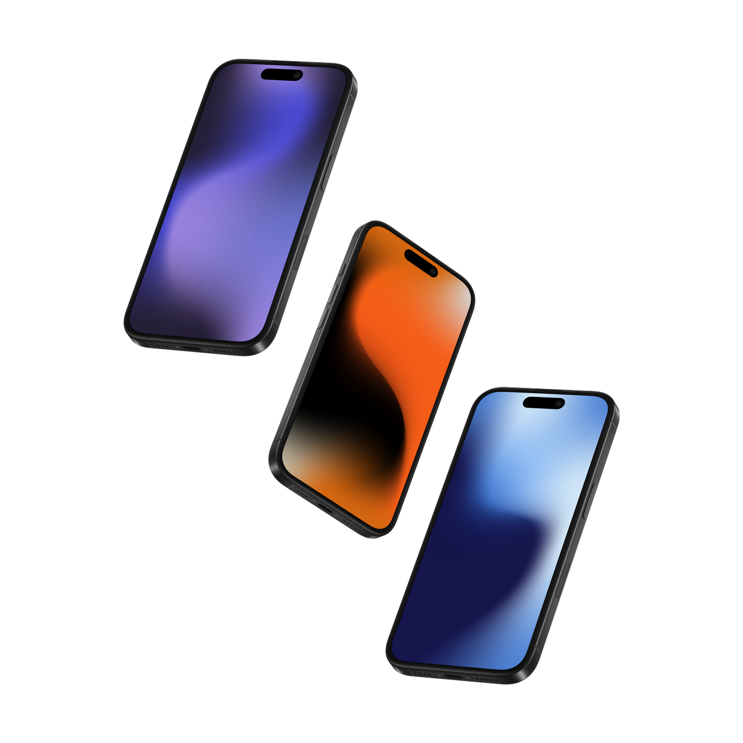 Lava Drift | Vibrant iPhone Wallpaper Set of 3 (G-040)