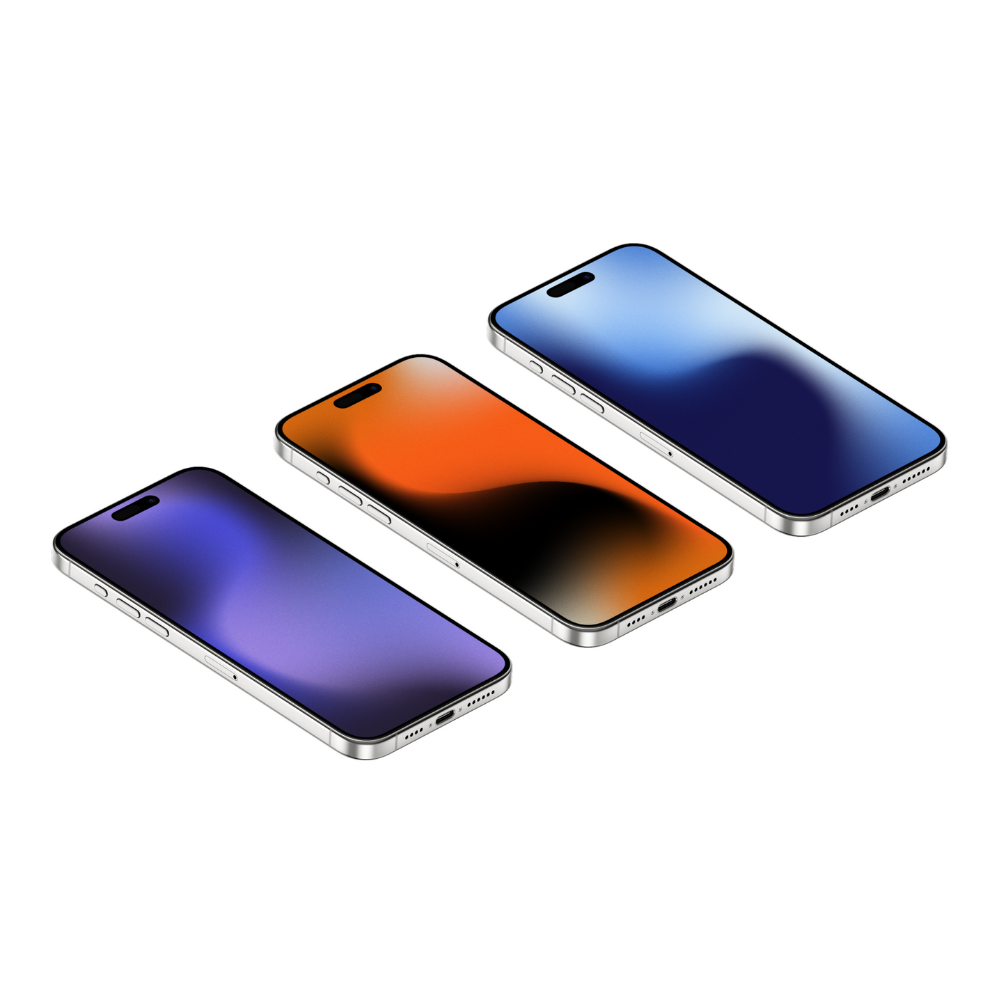 Lava Drift | Vibrant iPhone Wallpaper Set of 3 (G-040)