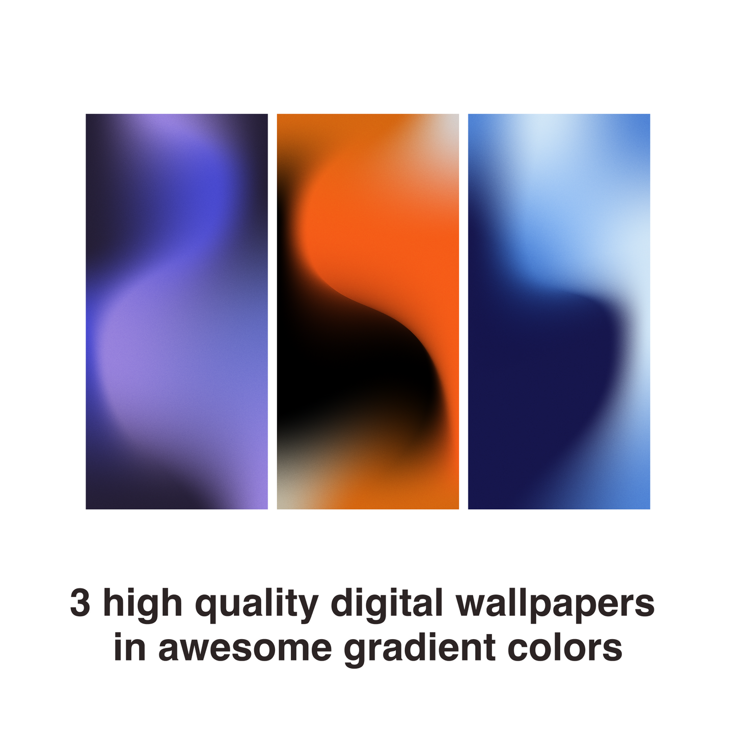 Lava Drift | Vibrant iPhone Wallpaper Set of 3 (G-040)