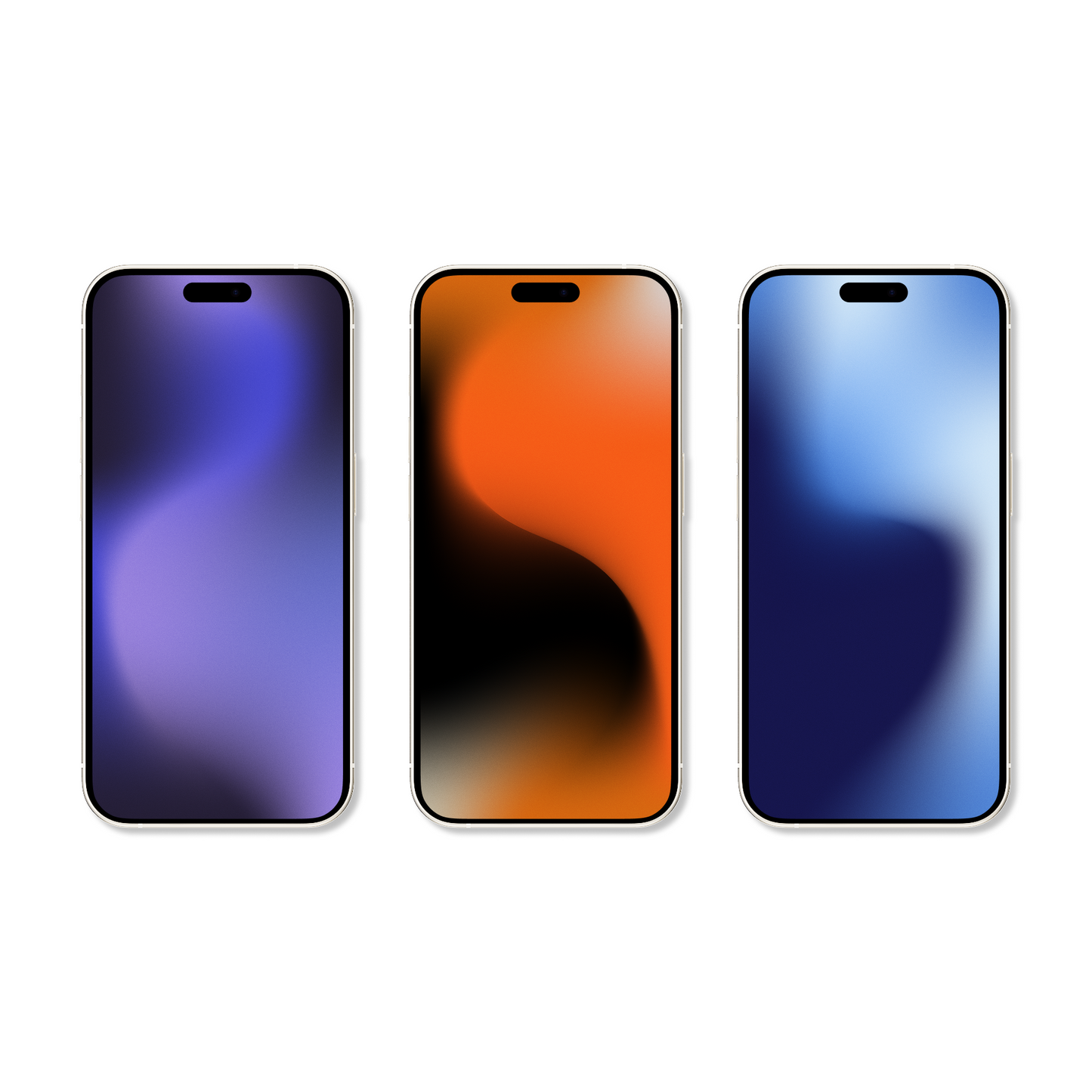 Lava Drift | Vibrant iPhone Wallpaper Set of 3 (G-040)