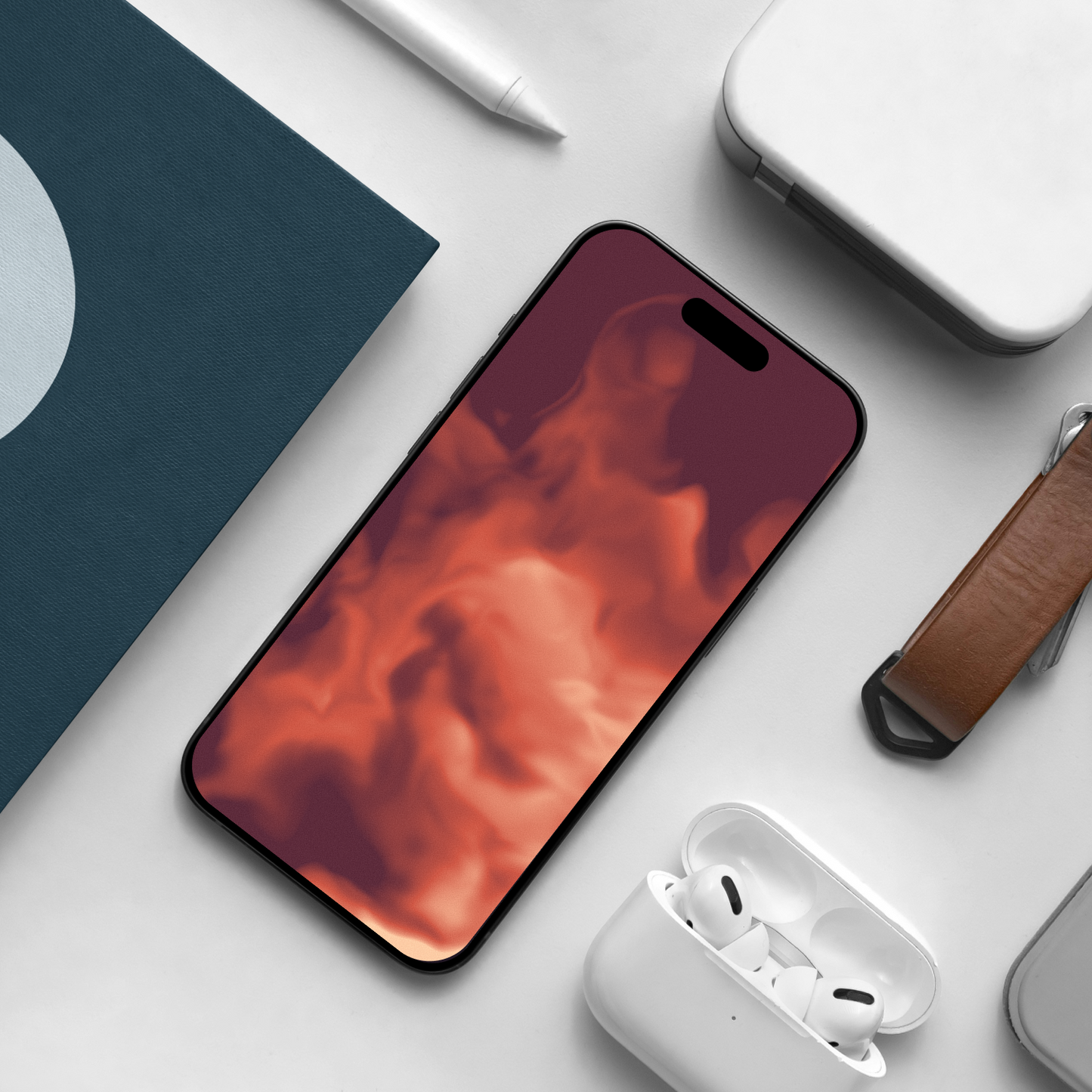 Smoke Drift | Vibrant iPhone Wallpaper Set of 3 (G-041)