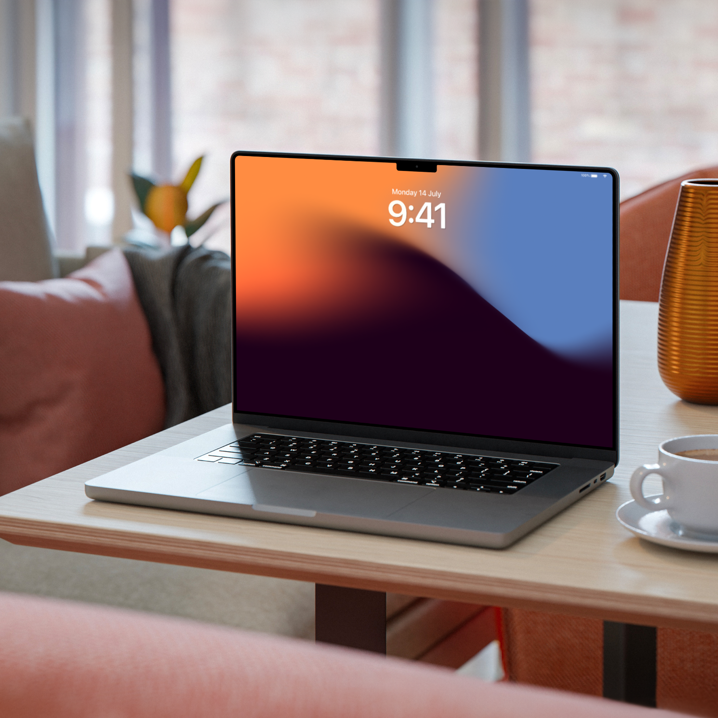 Solar Flare Gradient | Dark Wallpaper Set for iPhone iPad and Mac (T-001)