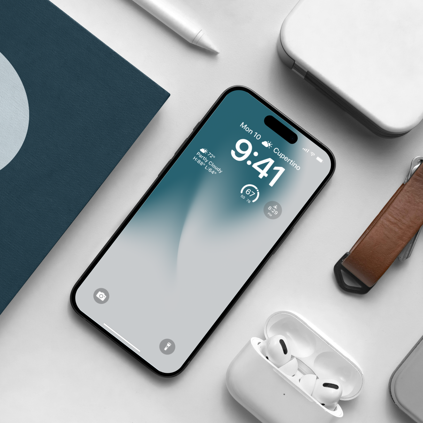 Glacial Shore | Light Wallpaper Set for iPhone iPad and Mac (T-004)