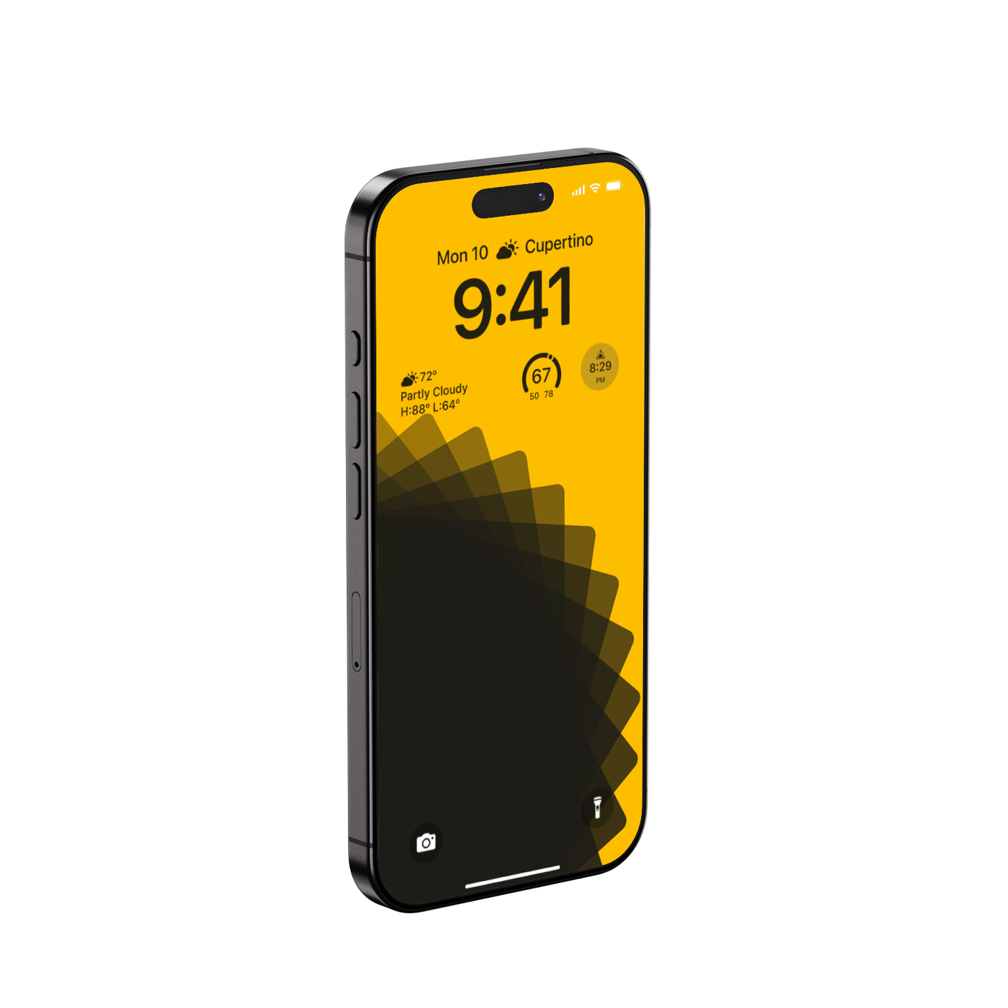 Golden Bloom | Yellow Wallpaper Set for iPhone iPad and Mac (T-012)