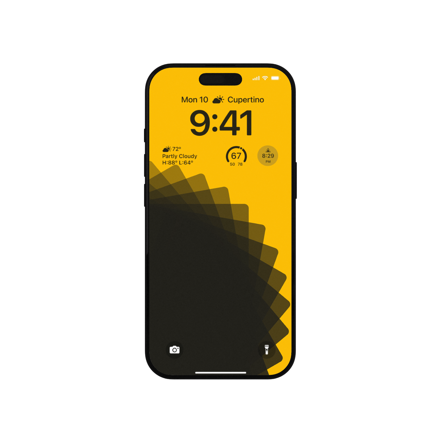 Golden Bloom | Yellow Wallpaper Set for iPhone iPad and Mac (T-012)