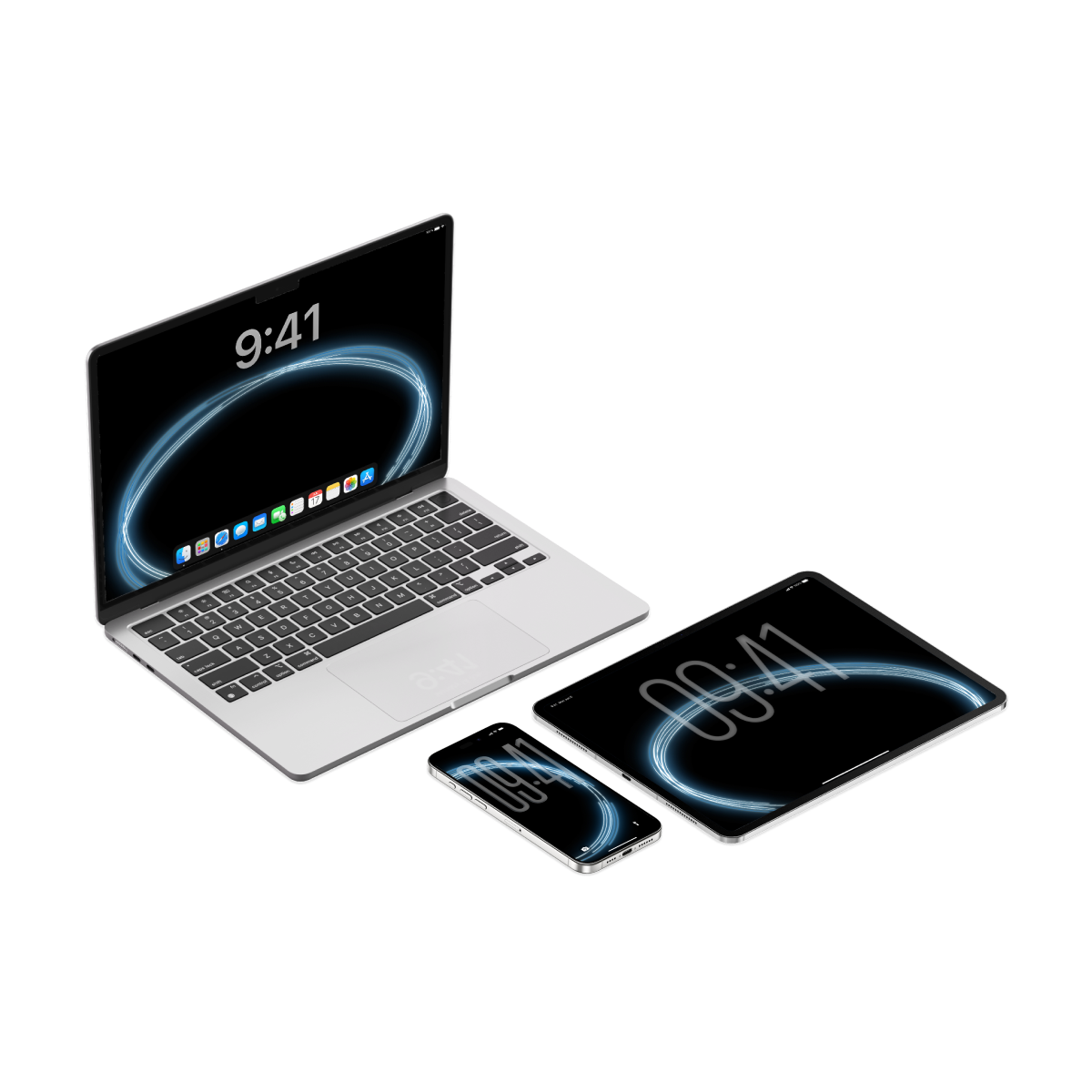 Neon Arc | Premium Wallpaper Set for iPhone iPad and Mac (T-014)