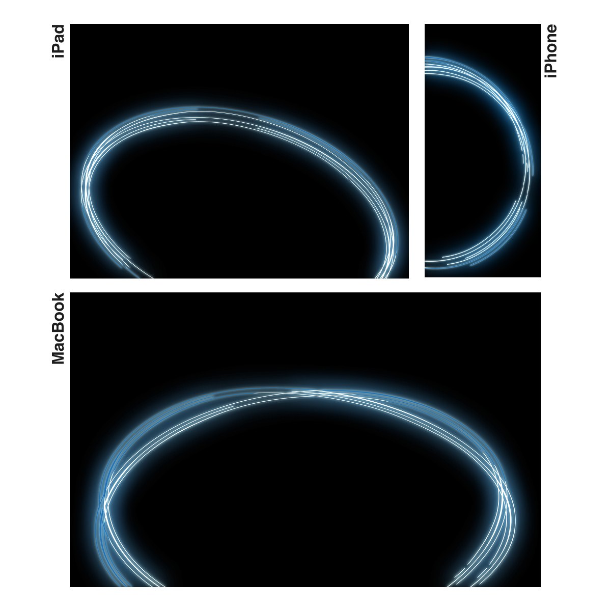 Neon Arc | Premium Wallpaper Set for iPhone iPad and Mac (T-014)