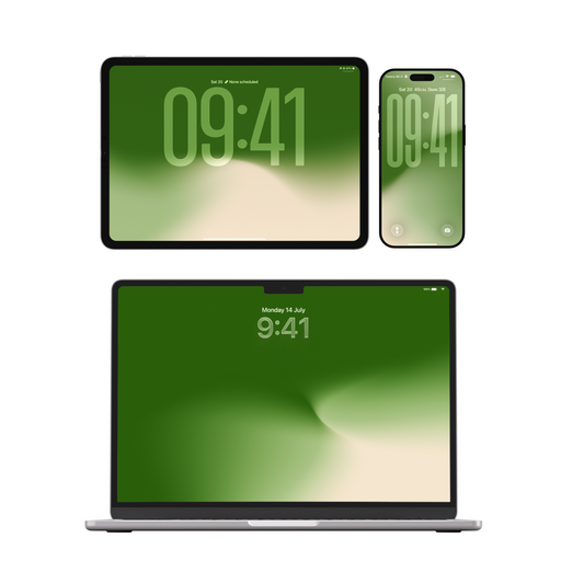 Forest Sunrise | Calm Wallpaper Set for iPhone iPad and Mac (T-022)