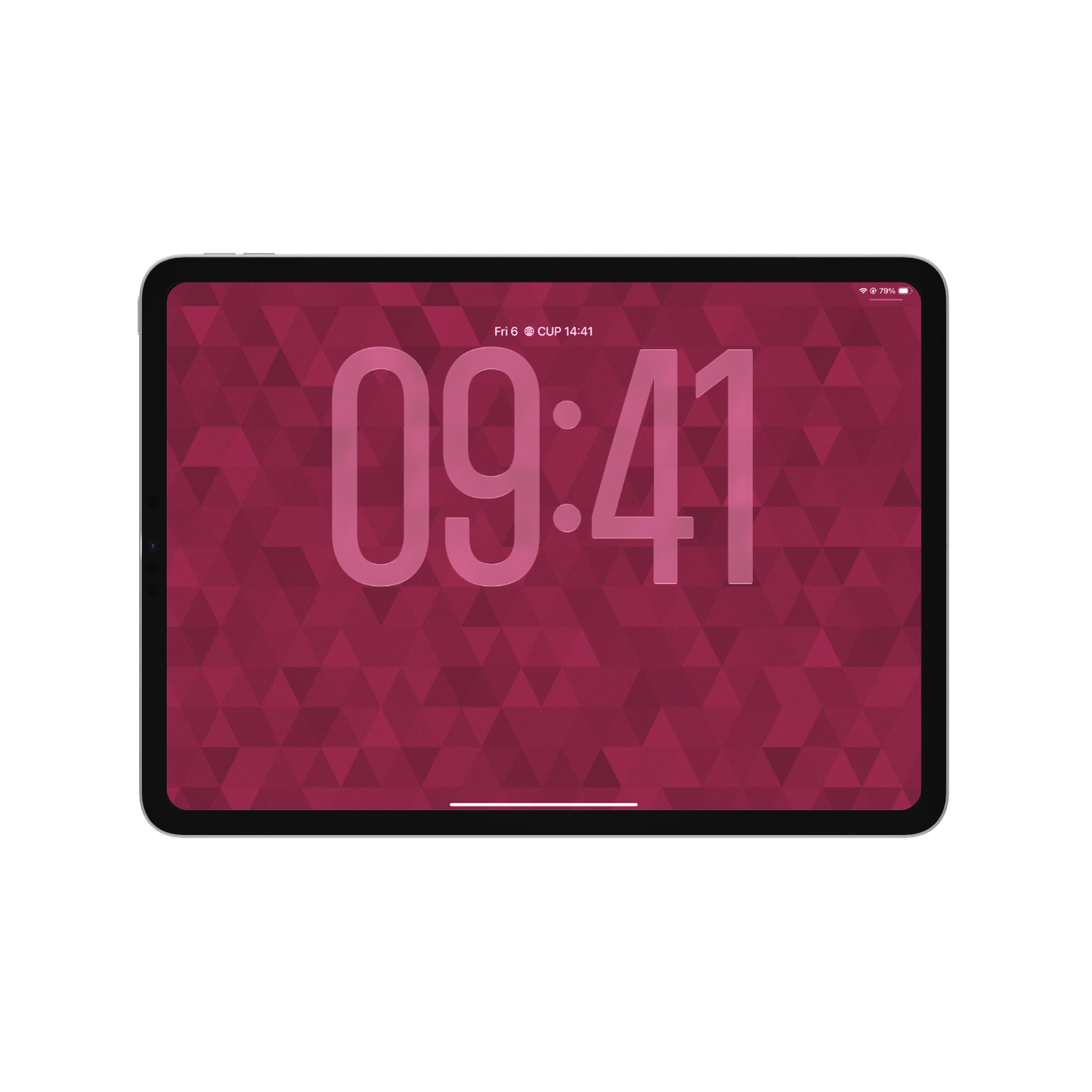 Ruby Facet Diamond | Minimalist Wallpaper Set for iPhone iPad and Mac (T-025)