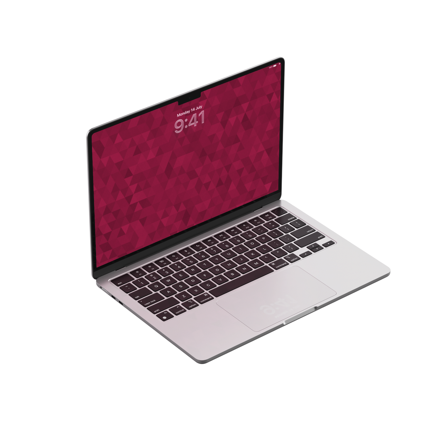 Ruby Facet Diamond | Minimalist Wallpaper Set for iPhone iPad and Mac (T-025)