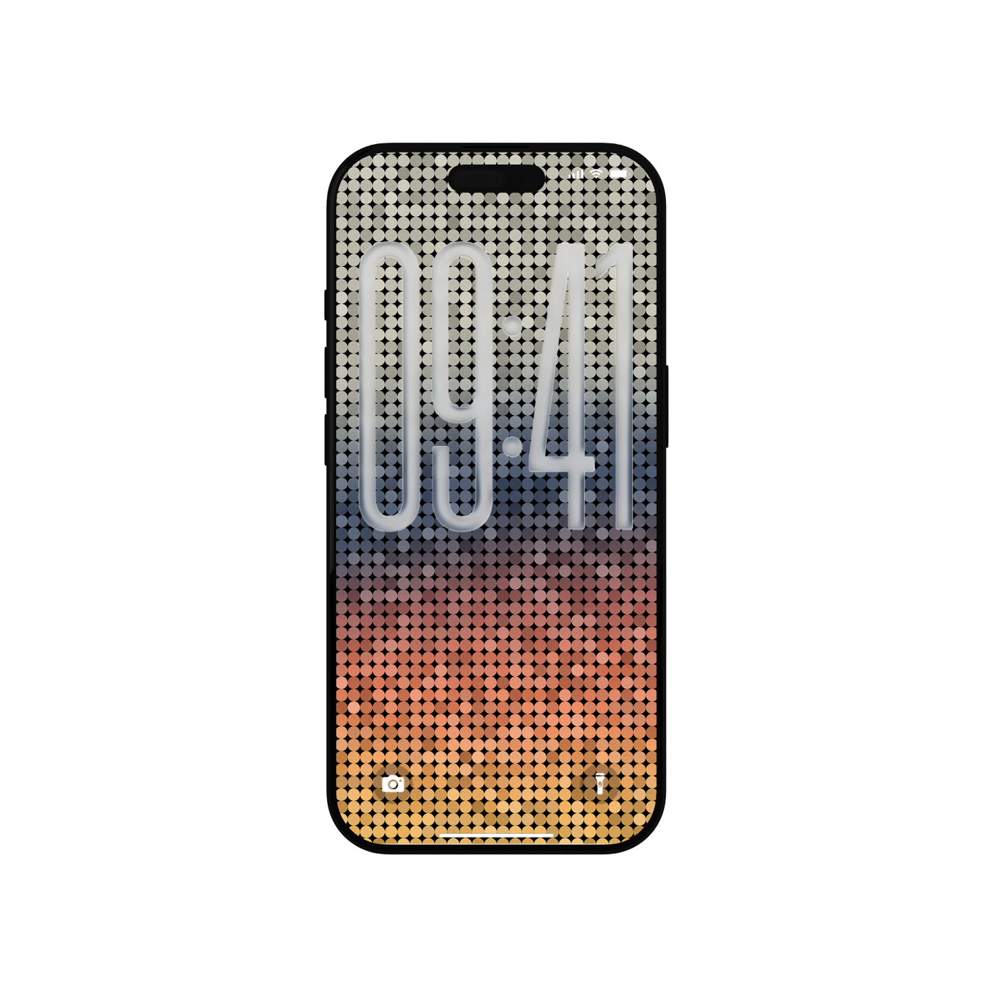 Pixelated Sunset Gradient | Minimalist Wallpaper Set for iPhone iPad and Mac (T-027)