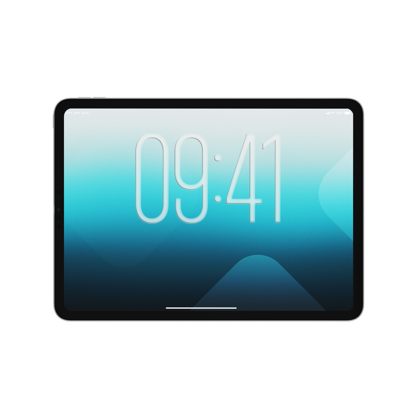 Glacier Blue | Minimalist Wallpaper Set for iPhone iPad and Mac (T-028)