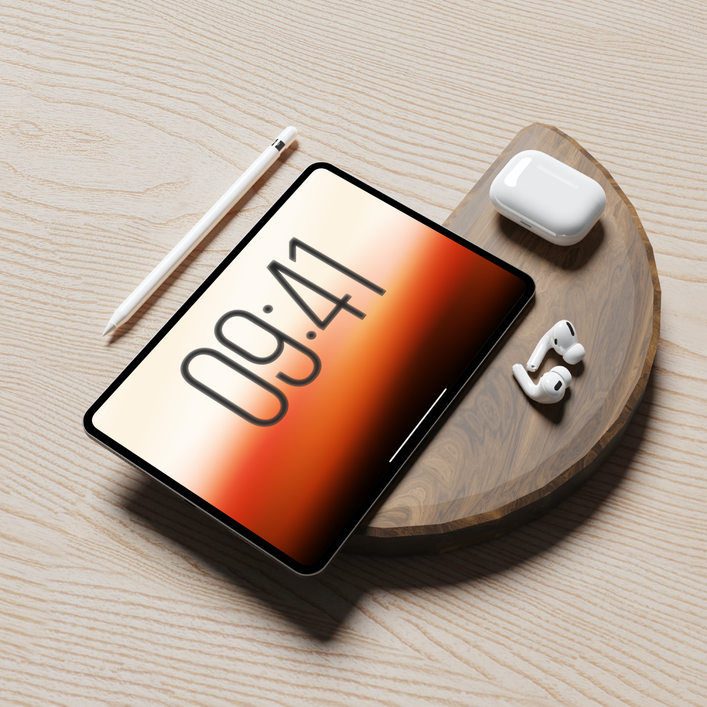 Horizon Sunset | Golden Wallpaper Set for iPhone iPad and Mac (T-032)