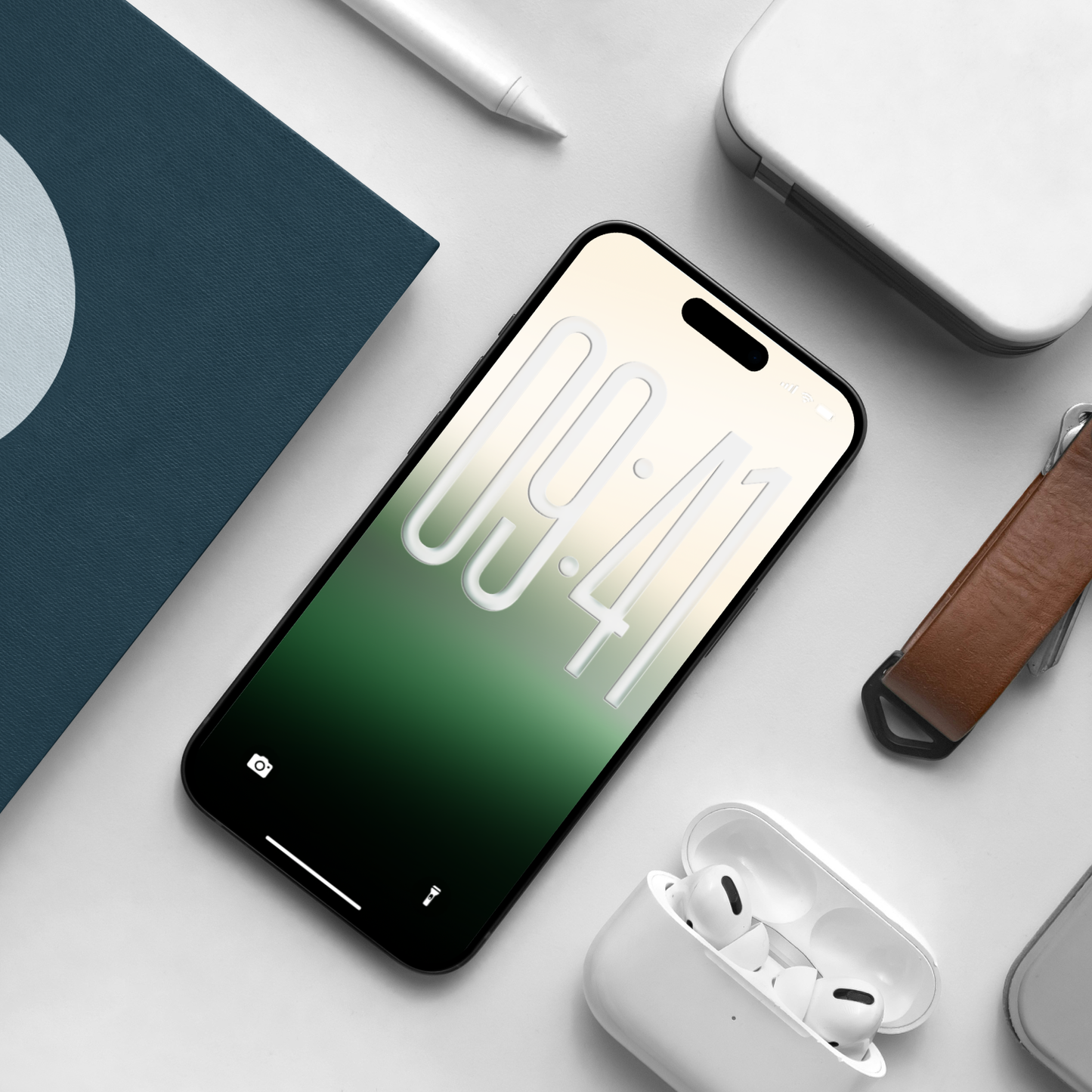 Forest Mist | Green Wallpaper Set for iPhone iPad and Mac (T-034)