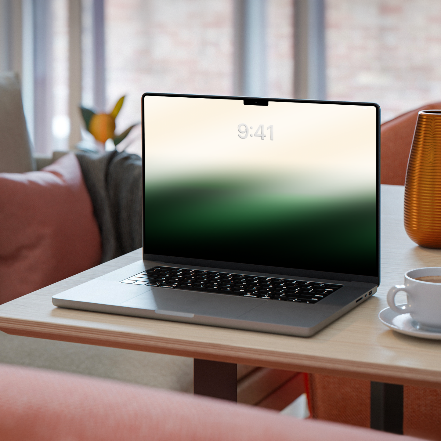 Forest Mist | Green Wallpaper Set for iPhone iPad and Mac (T-034)