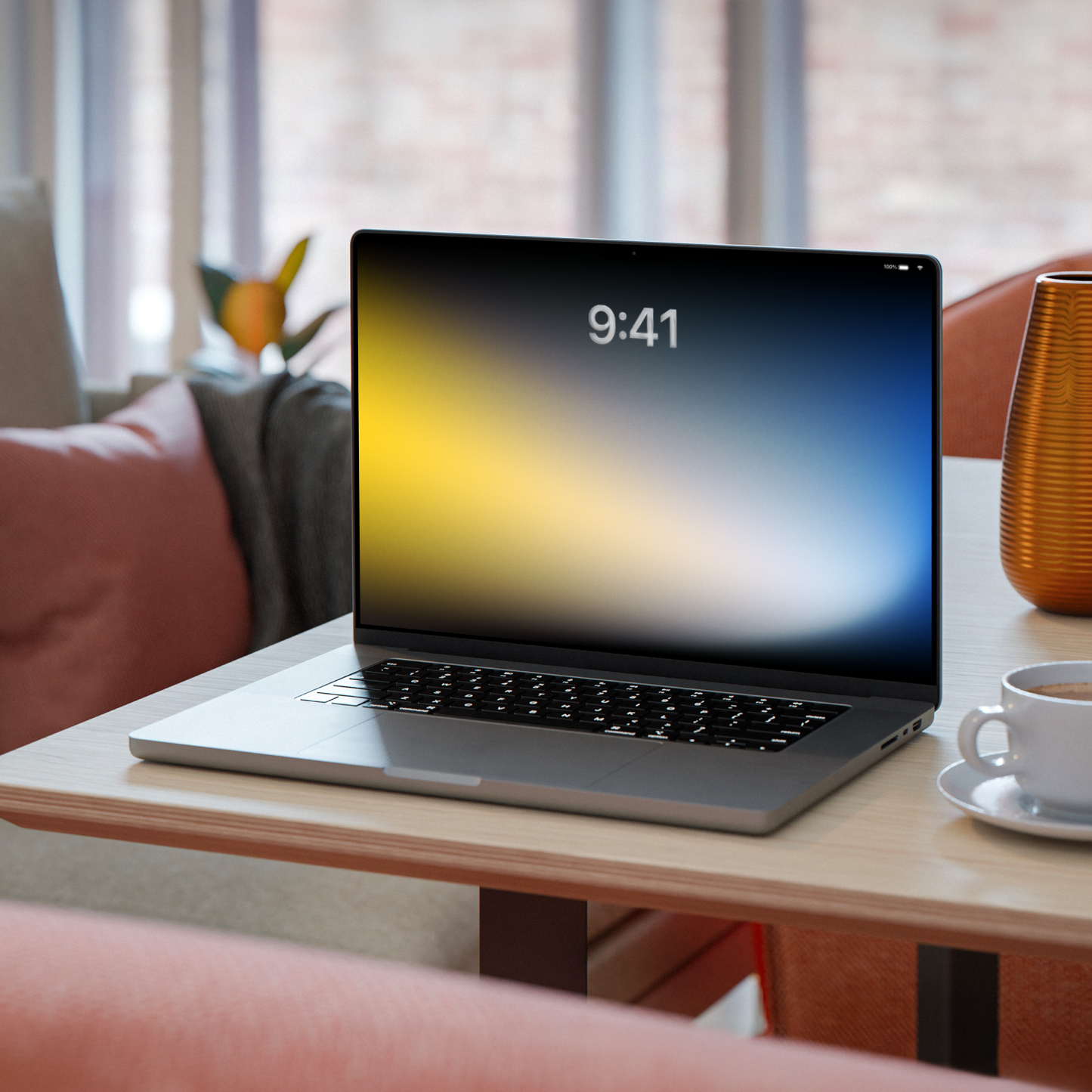 Midnight Sunrise | Dark Wallpaper Set for iPhone iPad and Mac (T-035)