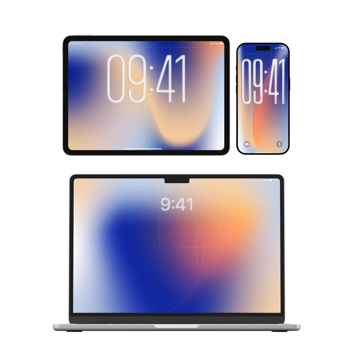 Twilight Gradient | Bright Wallpaper Set for iPhone iPad and Mac (T-036)