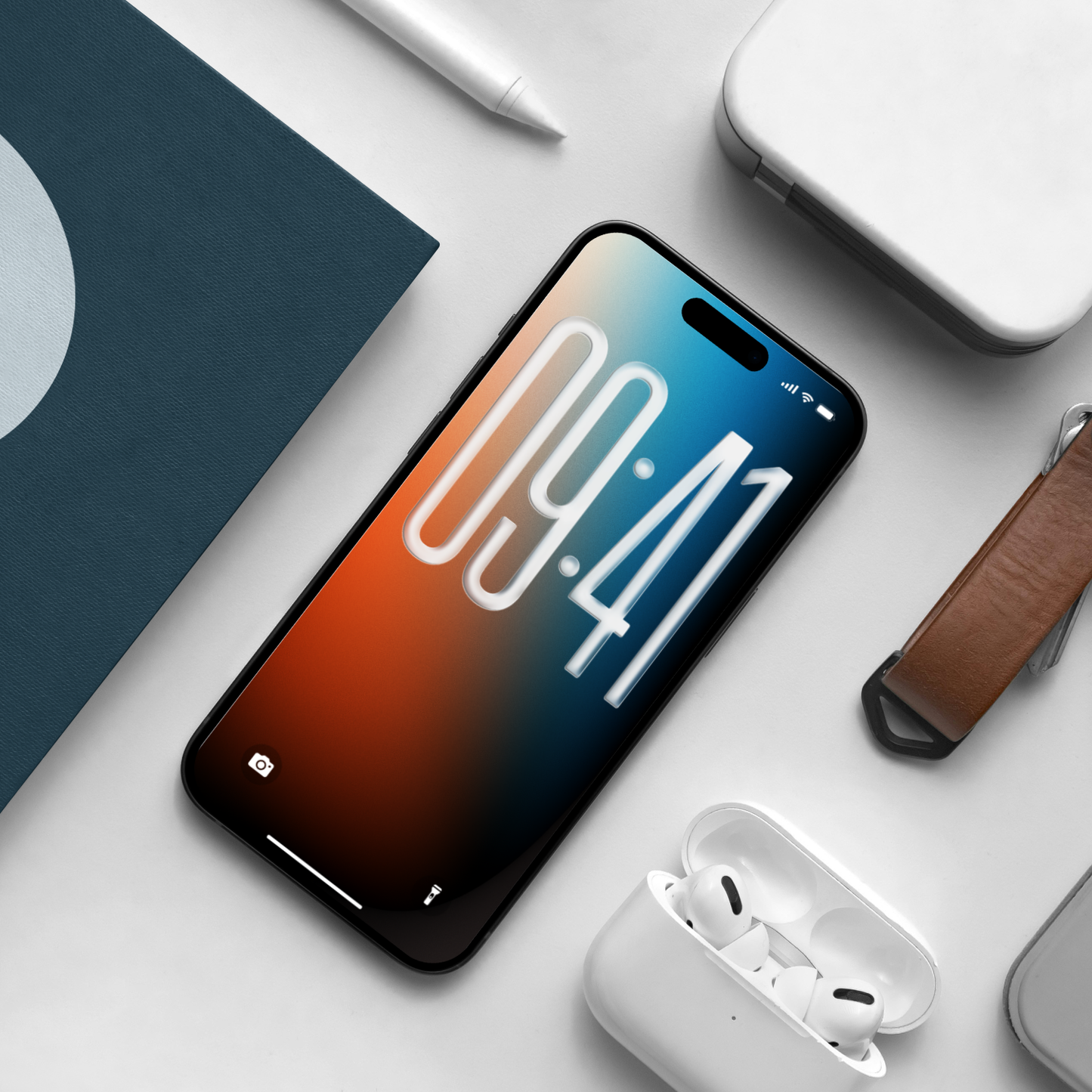 Ember & Ice | Dark Wallpaper Set for iPhone iPad and Mac (T-038)