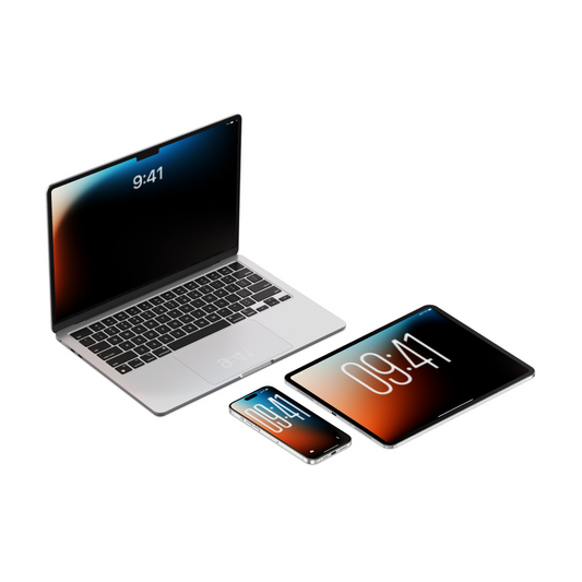 Ember & Ice | Dark Wallpaper Set for iPhone iPad and Mac (T-038)