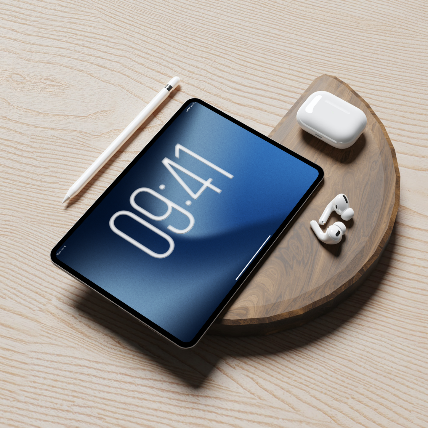 Deep Current | Dark Blue Wallpaper Set for iPhone iPad and Mac (T-039)