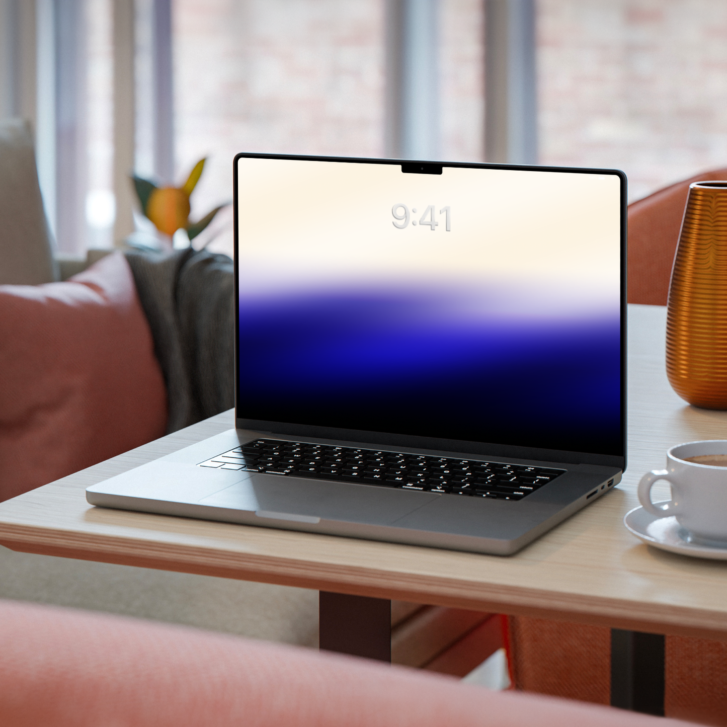 Indigo Horizon | Purple Wallpaper Set for iPhone iPad and Mac (T-041)