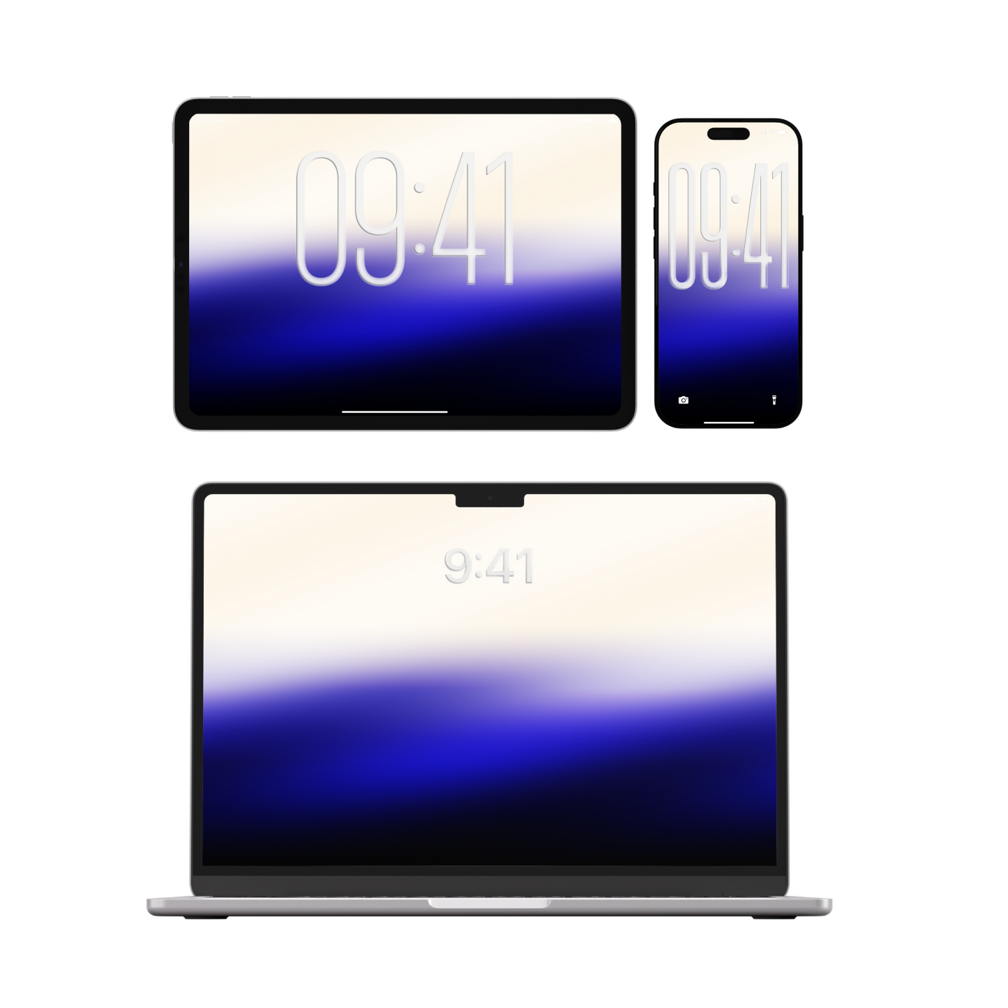 Indigo Horizon | Purple Wallpaper Set for iPhone iPad and Mac (T-041)