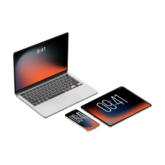 Ember Dusk | Dark Wallpaper Set for iPhone iPad and Mac (T-042)