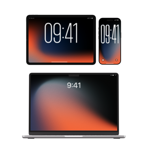Ember Dusk | Dark Wallpaper Set for iPhone iPad and Mac (T-042)
