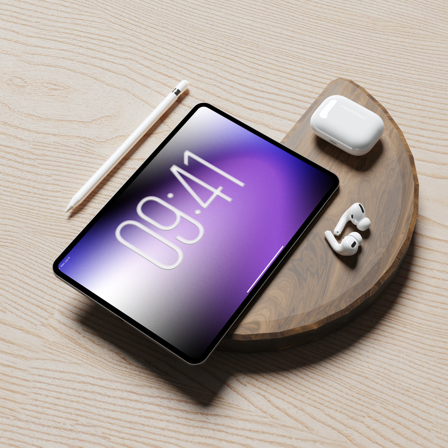 Amethyst Pulse | Dark Wallpaper Set for iPhone iPad and Mac (T-043)