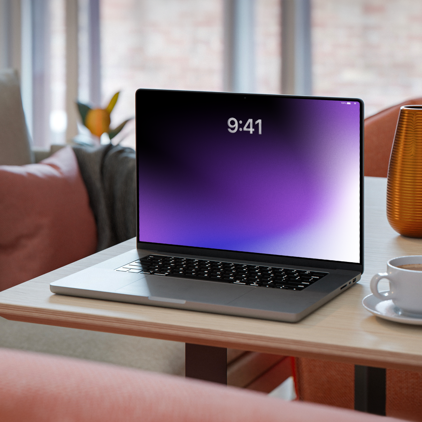 Amethyst Pulse | Dark Wallpaper Set for iPhone iPad and Mac (T-043)
