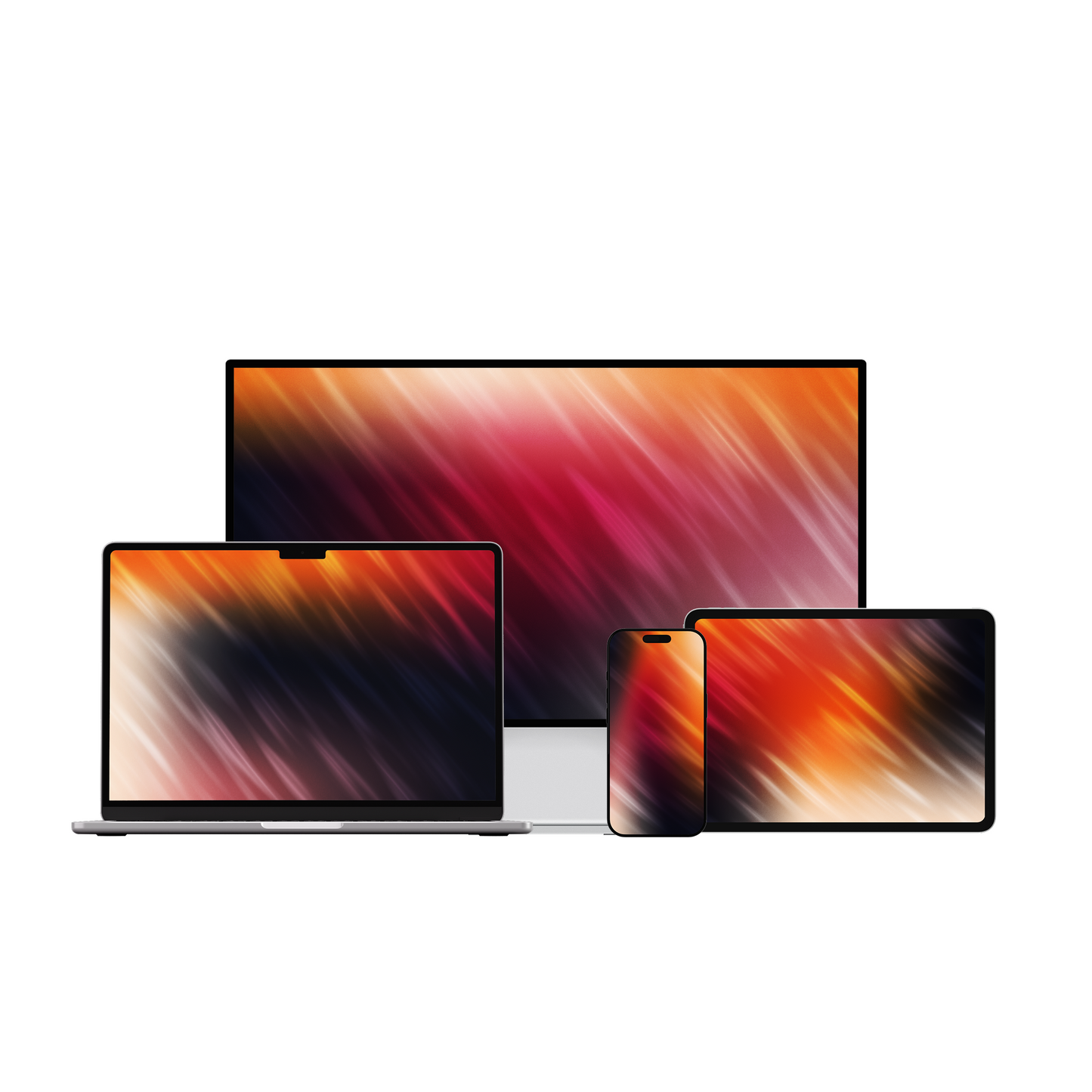 Inferno Rush | Premium Wallpaper Set for iPhone iPad and Mac (T-045)
