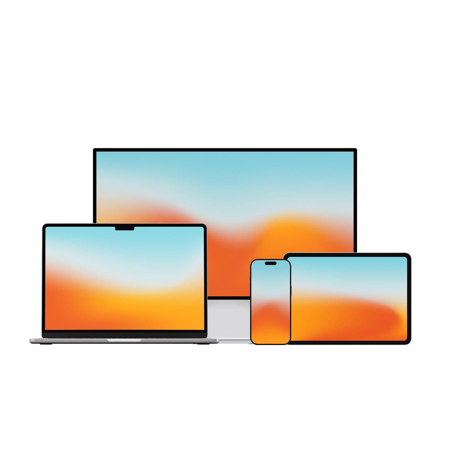 Sunrise Coast | Premium Wallpaper Set for iPhone iPad and Mac (T-046)