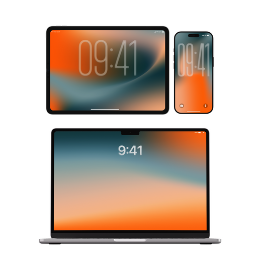 Desert Thermal | Premium Wallpaper Set for iPhone iPad and Mac (T-049)