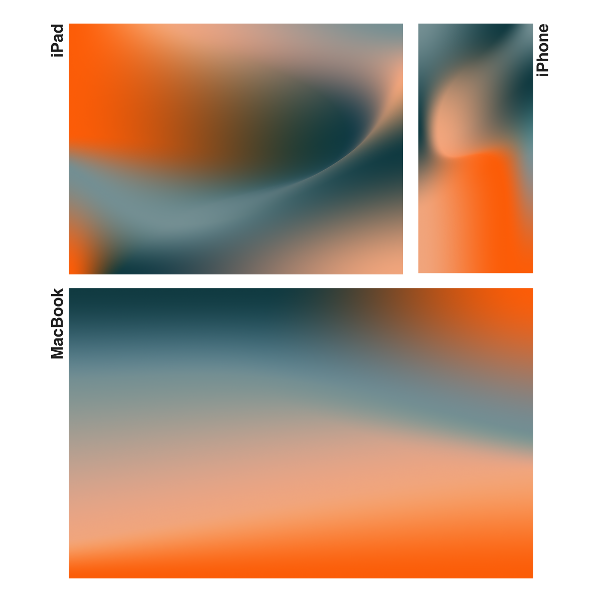 Desert Thermal | Premium Wallpaper Set for iPhone iPad and Mac (T-049)