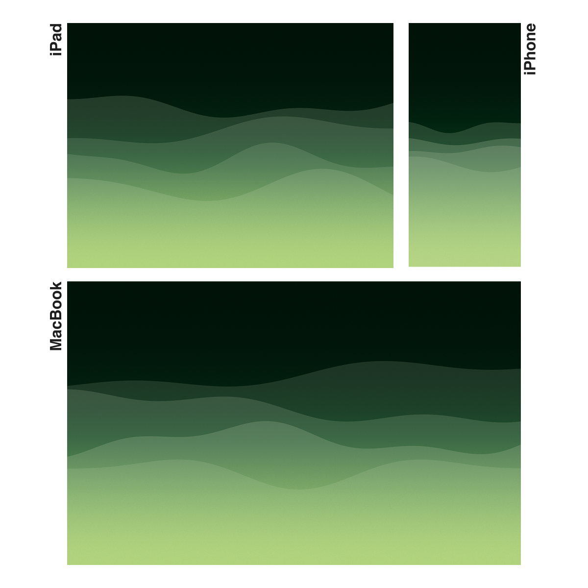 Deep Lime | Premium Wallpaper Set for iPhone iPad and Mac (T-052)