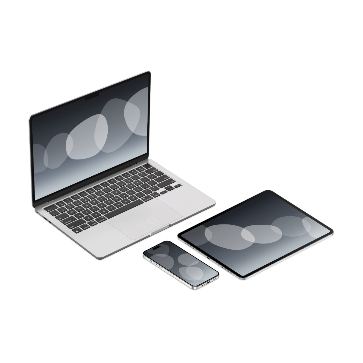 Frosted Blob | Premium Wallpaper Set for iPhone iPad and Mac (T-053)