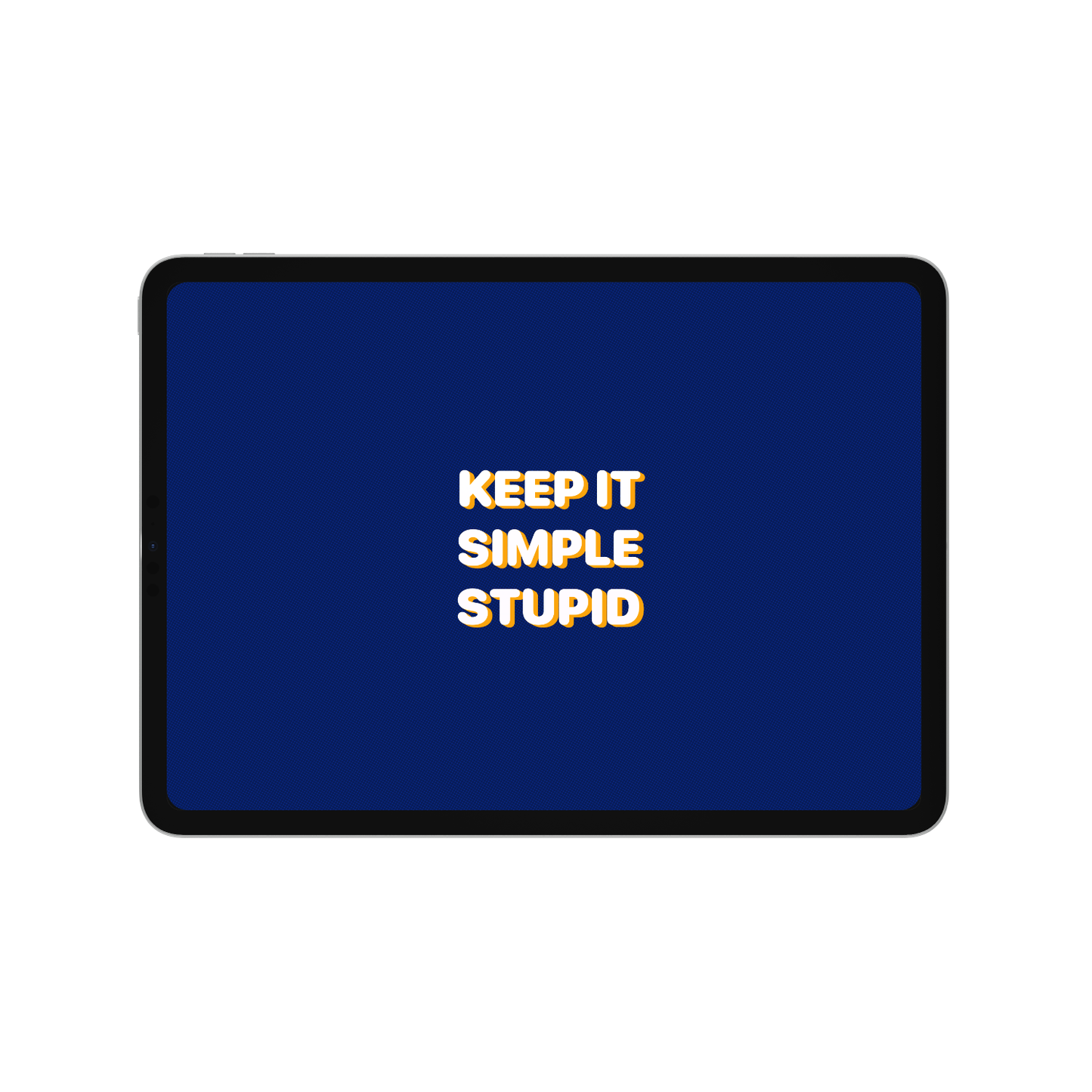 Blue Typo | Premium Wallpaper Set for iPhone iPad and Mac (T-054)