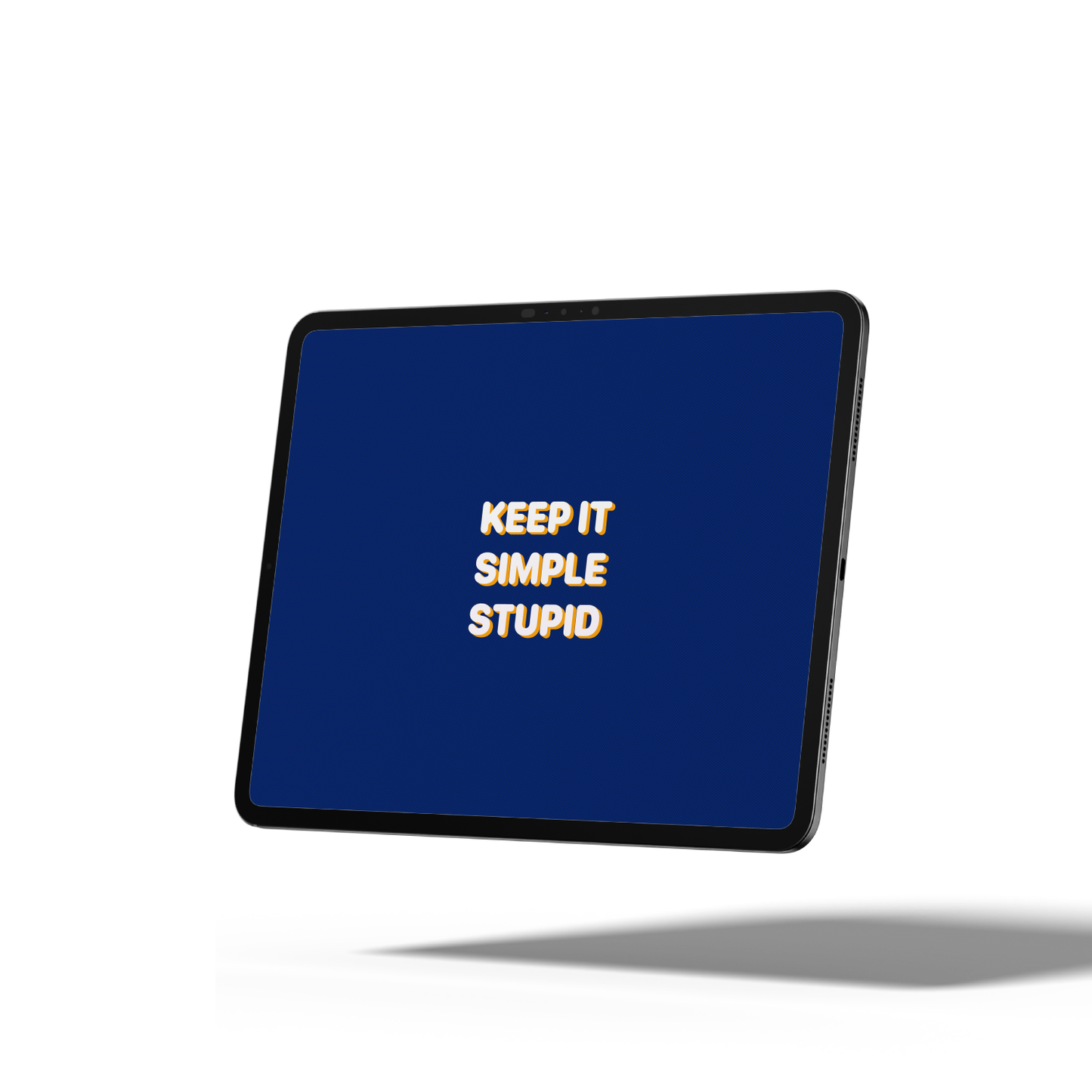 Blue Typo | Premium Wallpaper Set for iPhone iPad and Mac (T-054)