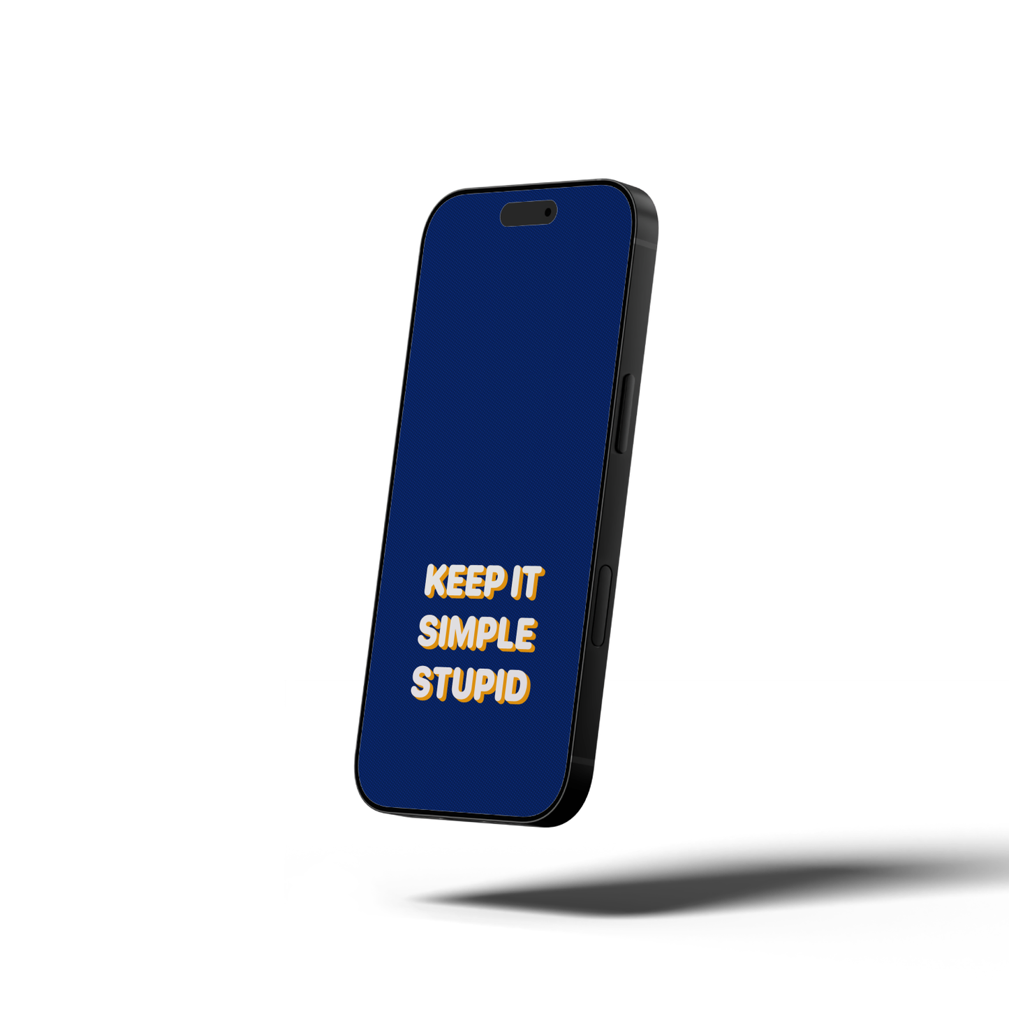 Blue Typo | Premium Wallpaper Set for iPhone iPad and Mac (T-054)