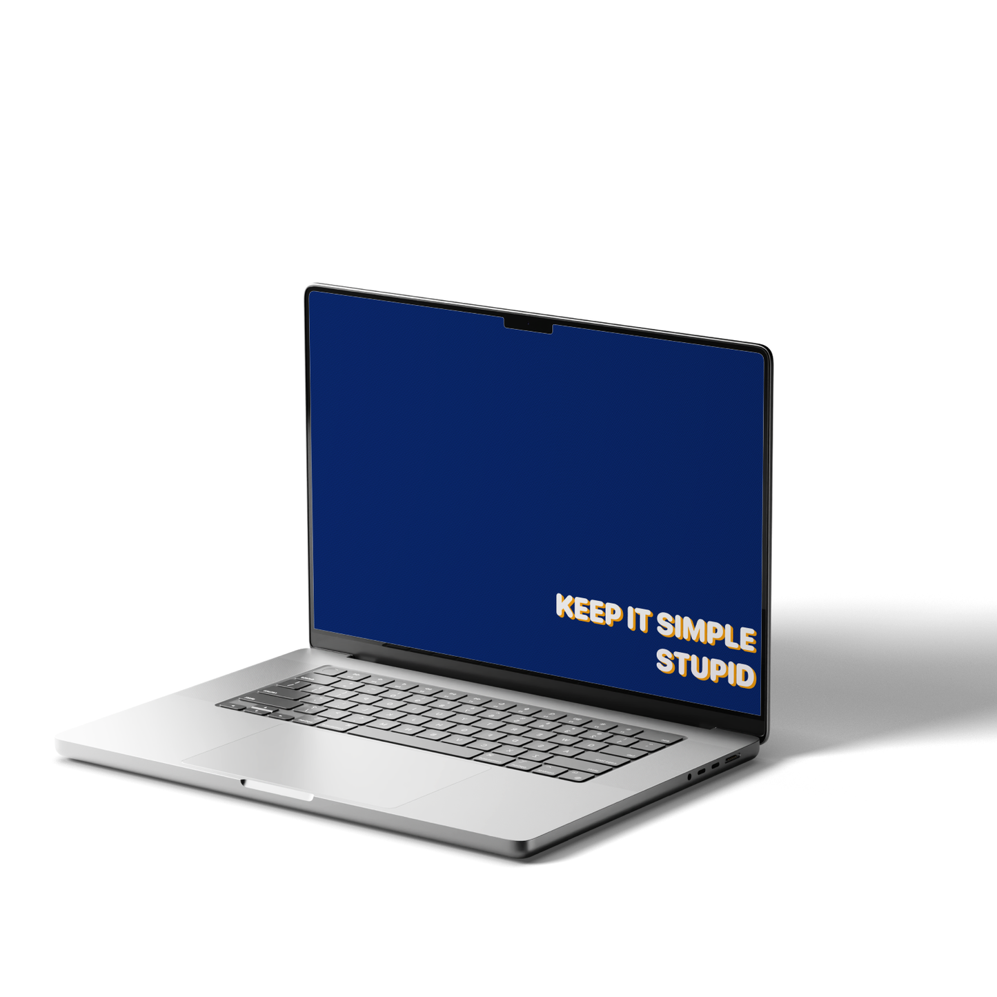 Blue Typo | Premium Wallpaper Set for iPhone iPad and Mac (T-054)