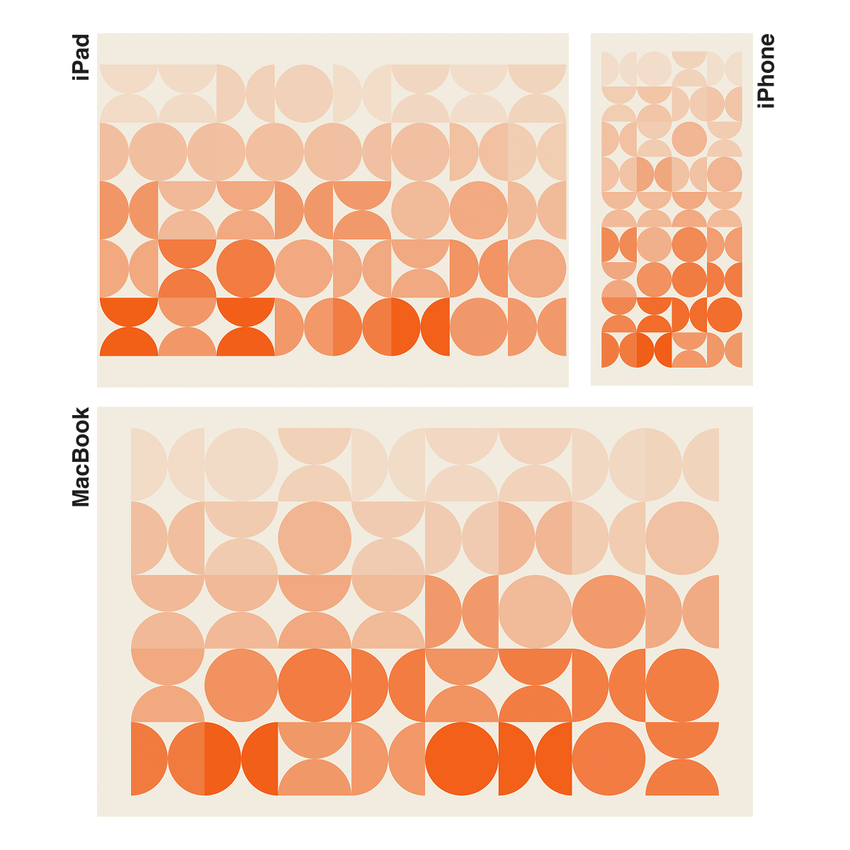 Orange Pottery | Premium Wallpaper Set for iPhone iPad and Mac (T-058)