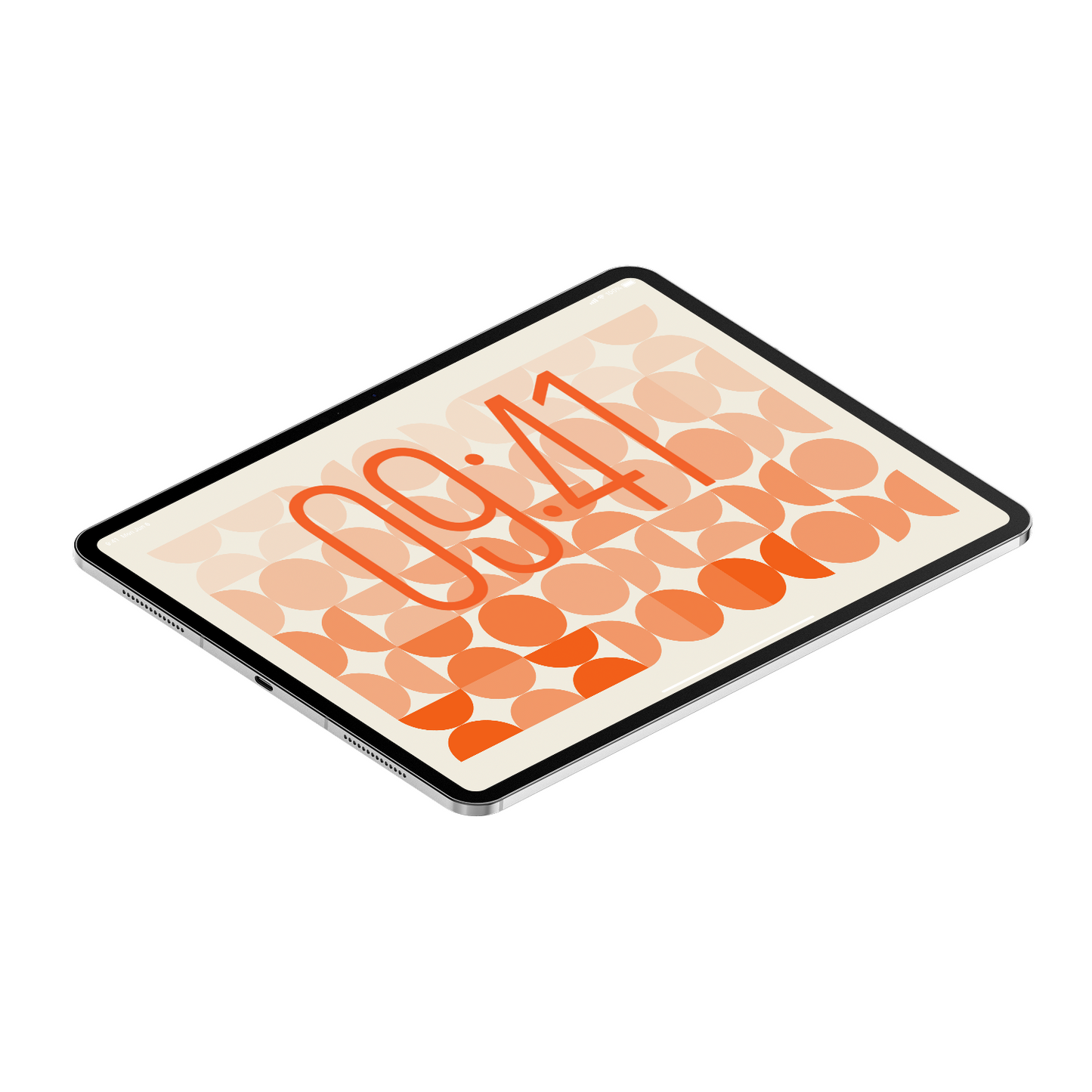 Orange Pottery | Premium Wallpaper Set for iPhone iPad and Mac (T-058)