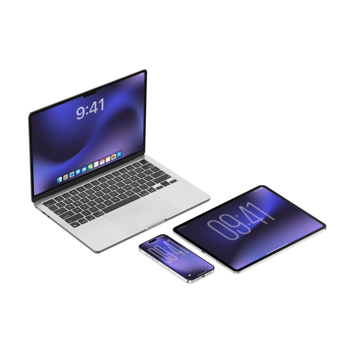 Violet Drift | Premium Wallpaper Set for iPhone iPad and Mac (T-069)