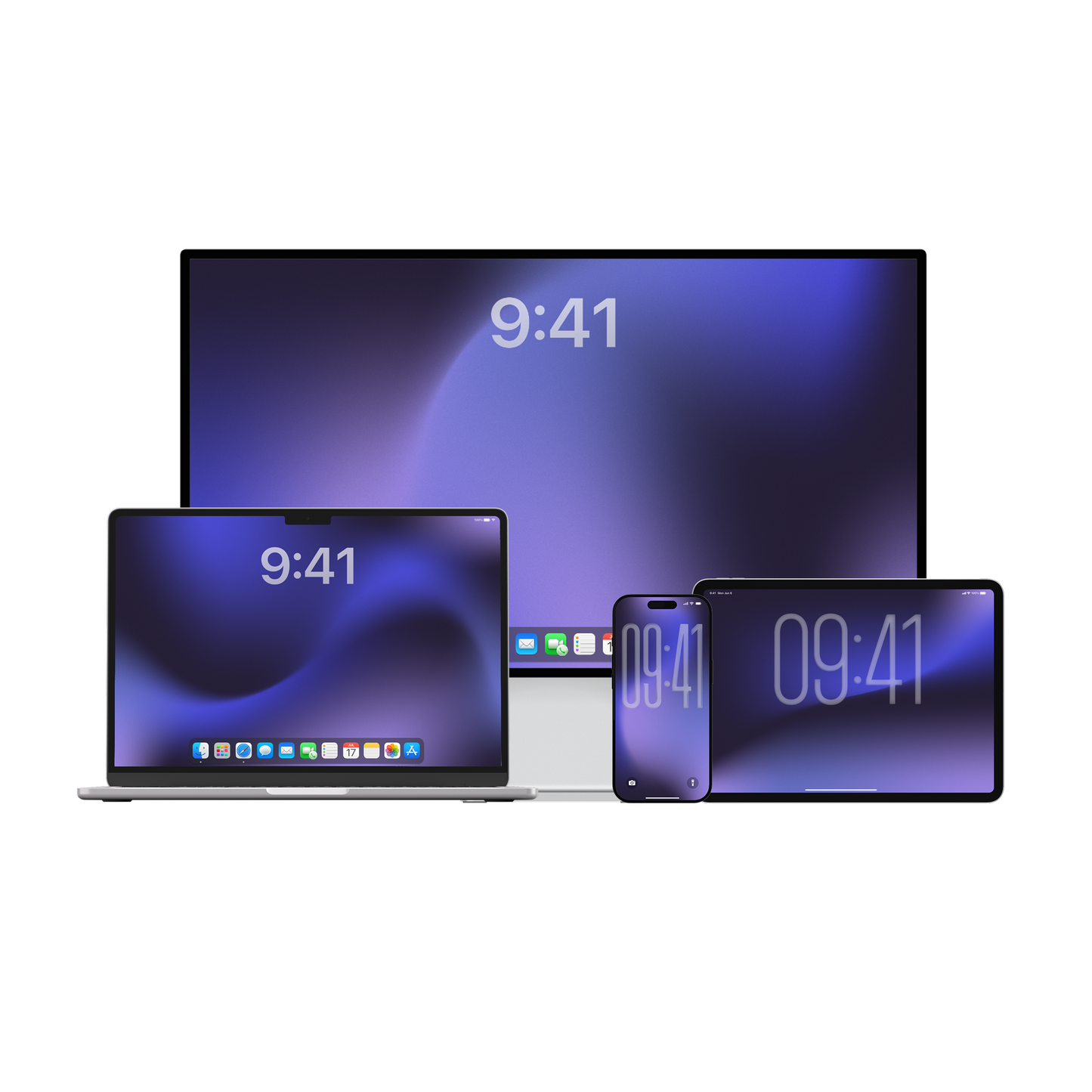 Violet Drift | Premium Wallpaper Set for iPhone iPad and Mac (T-069)
