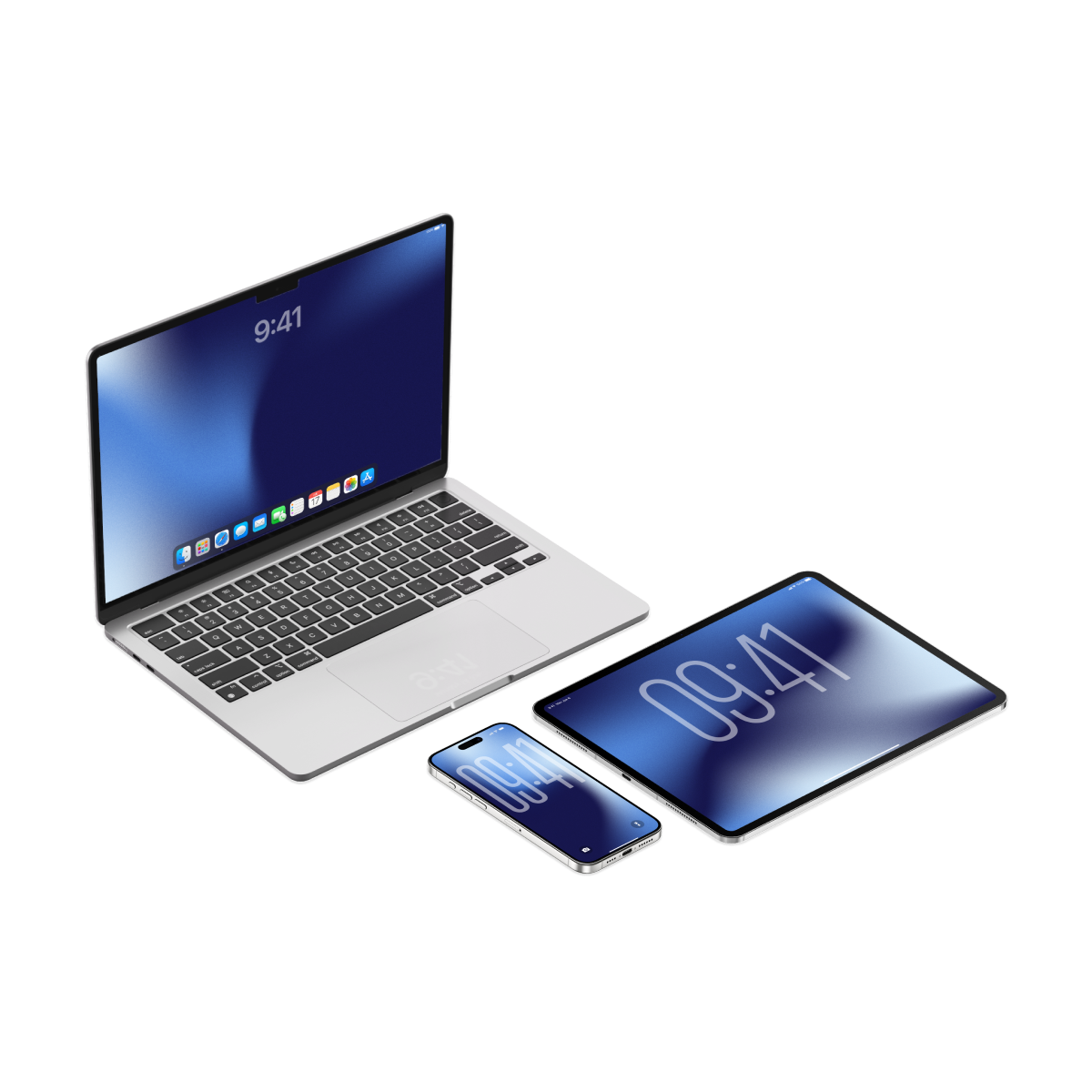 Midnight Blue | Premium Wallpaper Set for iPhone iPad and Mac (T-070)