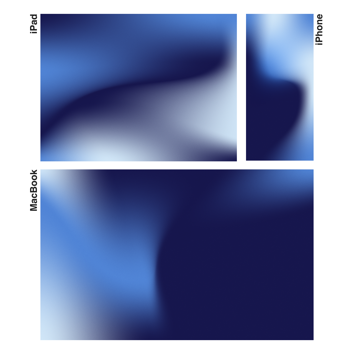 Midnight Blue | Premium Wallpaper Set for iPhone iPad and Mac (T-070)