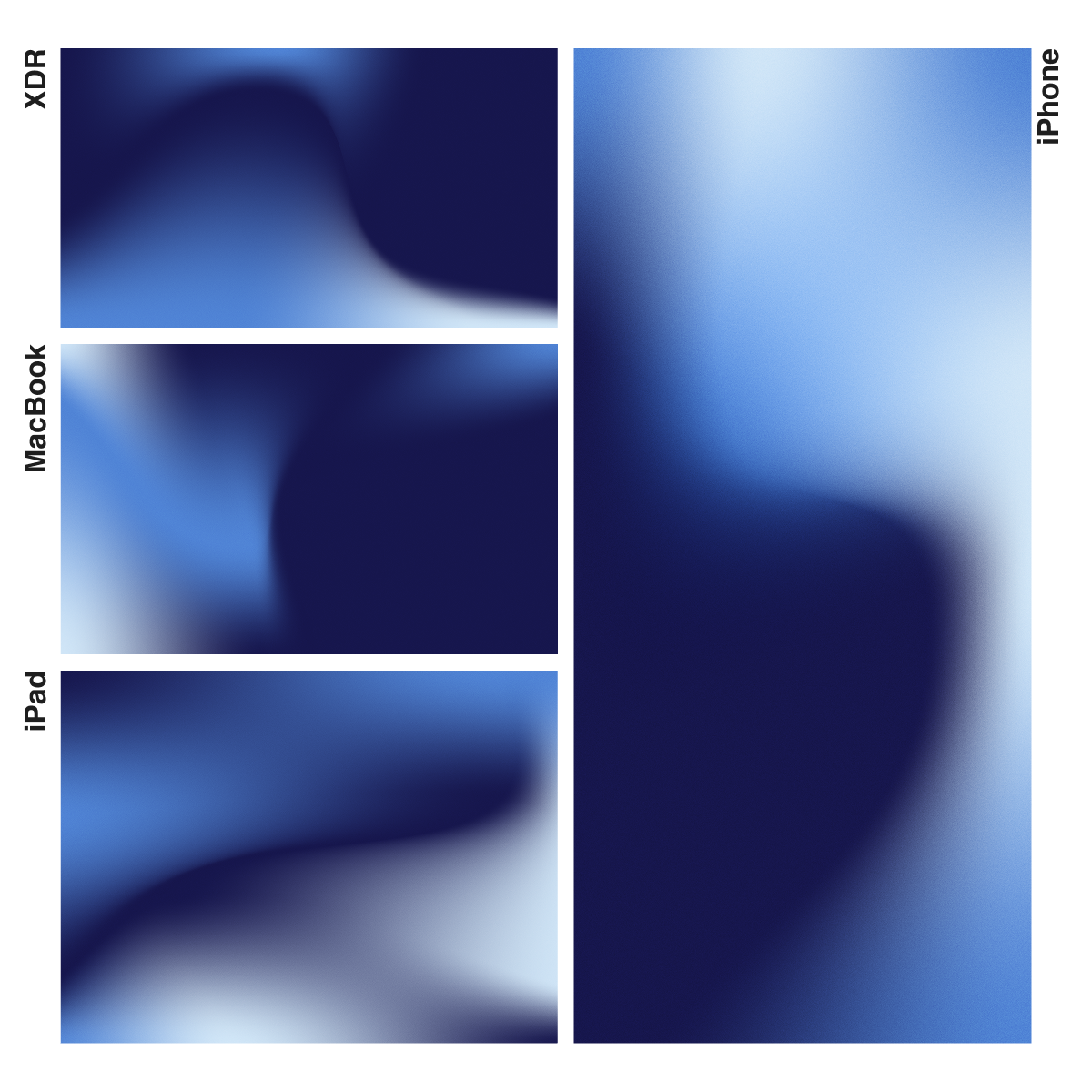 Midnight Blue | Premium Wallpaper Set for iPhone iPad and Mac (T-070)