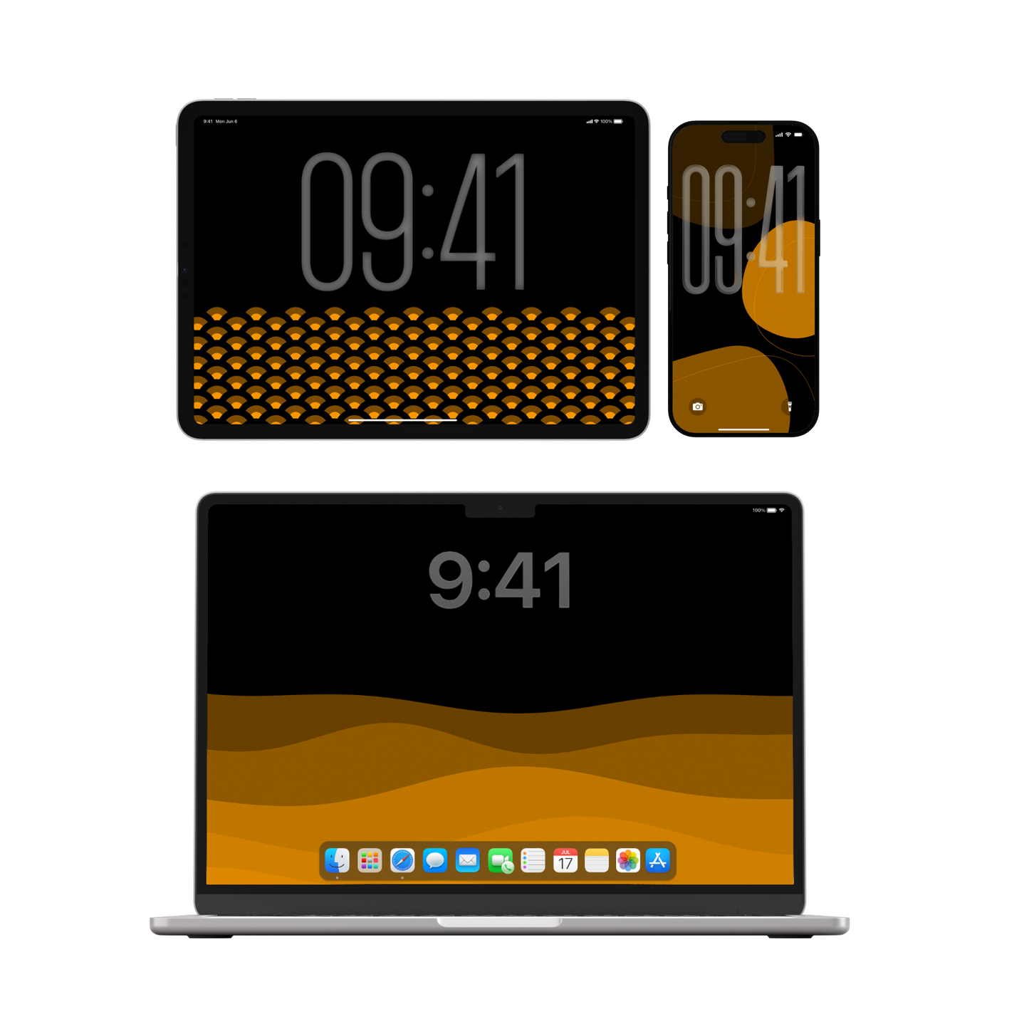 Amber Dune | Premium Wallpaper Set for iPhone iPad and Mac (T-076)